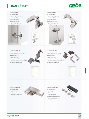 CATALOGUE BẾP & PHỤ KIỆN TỦ BẾP CROB 