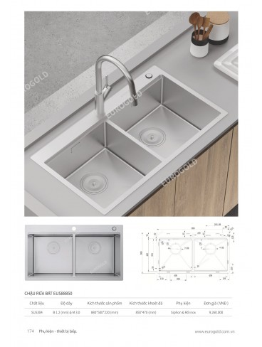 CATALOGUE PHỤ KIỆN BẾP EUROGOLD 2024