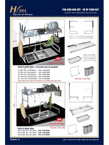 CATALOGUE INOX HÙNG VƯƠNG 2024 - 2024