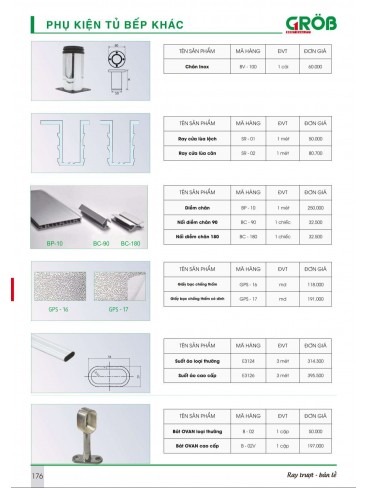 CATALOGUE BẾP & PHỤ KIỆN TỦ BẾP CROB 