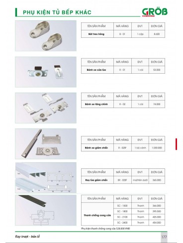 CATALOGUE BẾP & PHỤ KIỆN TỦ BẾP CROB 