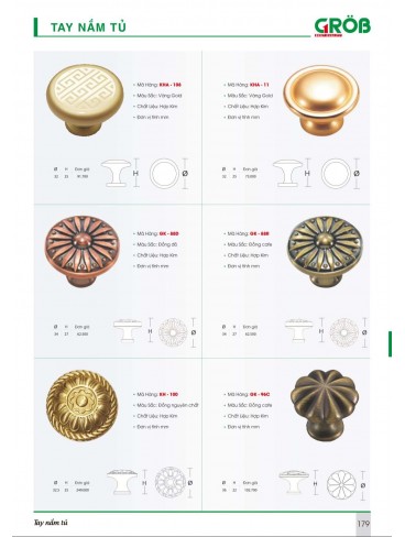 CATALOGUE BẾP & PHỤ KIỆN TỦ BẾP CROB 