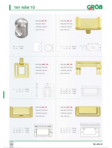 CATALOGUE BẾP & PHỤ KIỆN TỦ BẾP CROB 