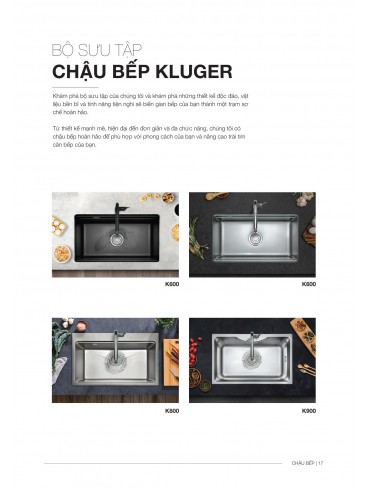 CATALOGUE BỒN & VÒI CHÉN KLUGER