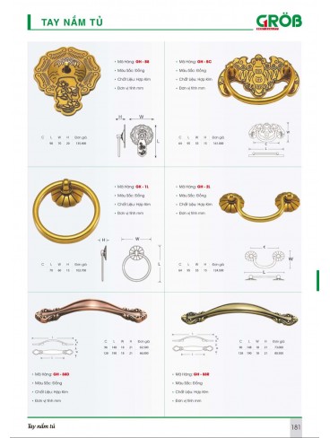 CATALOGUE BẾP & PHỤ KIỆN TỦ BẾP CROB 