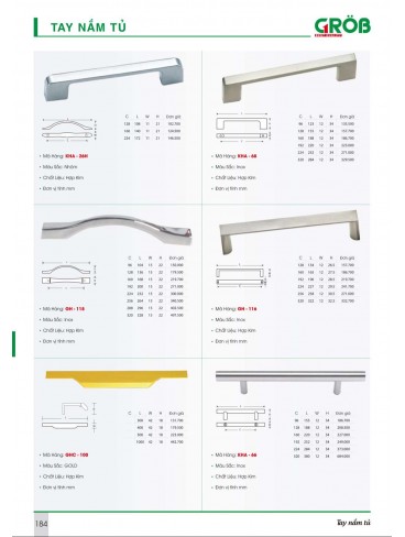 CATALOGUE BẾP & PHỤ KIỆN TỦ BẾP CROB 
