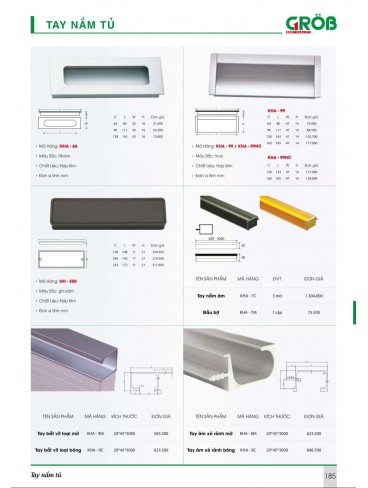 CATALOGUE BẾP & PHỤ KIỆN TỦ BẾP CROB 