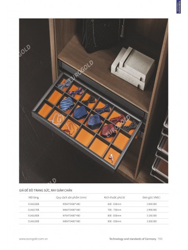 CATALOGUE PHỤ KIỆN BẾP EUROGOLD 2024