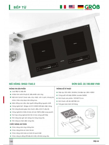 CATALOGUE BẾP & PHỤ KIỆN TỦ BẾP CROB 
