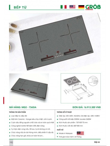 CATALOGUE BẾP & PHỤ KIỆN TỦ BẾP CROB 