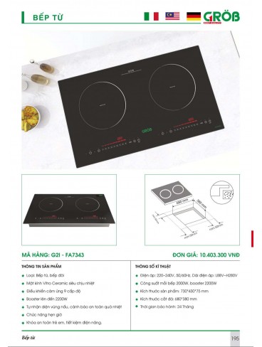 CATALOGUE BẾP & PHỤ KIỆN TỦ BẾP CROB 