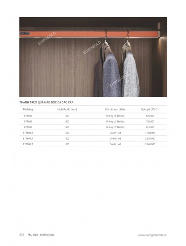 CATALOGUE PHỤ KIỆN BẾP EUROGOLD 2024