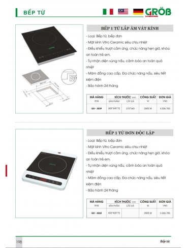 CATALOGUE BẾP & PHỤ KIỆN TỦ BẾP CROB 