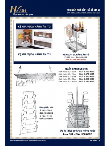 CATALOGUE INOX HÙNG VƯƠNG 2024 - 2024