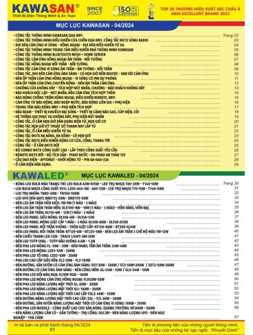 CATALOGUE KAWASAN & KAWALED THÁNG 4 - 2024