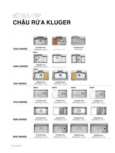 Catalo Chậu + vòi rửa chén KLUGER