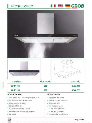 CATALOGUE BẾP & PHỤ KIỆN TỦ BẾP CROB 