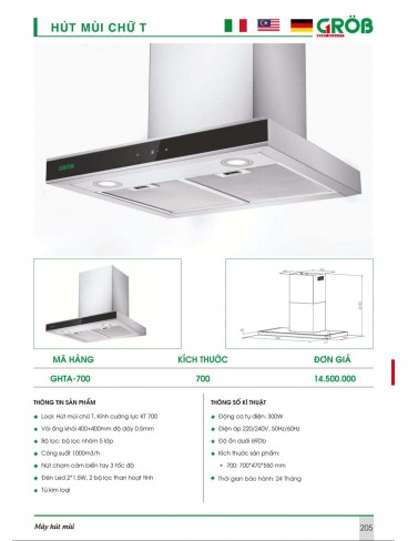 CATALOGUE BẾP & PHỤ KIỆN TỦ BẾP CROB 