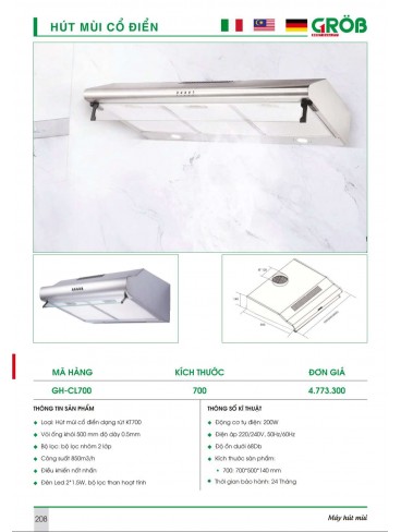 CATALOGUE BẾP & PHỤ KIỆN TỦ BẾP CROB 