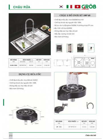 CATALOGUE BẾP & PHỤ KIỆN TỦ BẾP CROB 