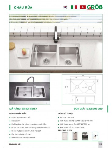 CATALOGUE BẾP & PHỤ KIỆN TỦ BẾP CROB 