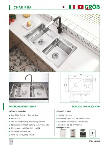 CATALOGUE BẾP & PHỤ KIỆN TỦ BẾP CROB 