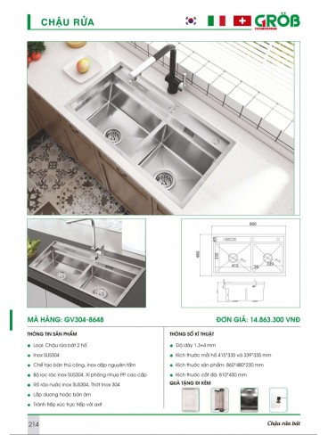 CATALOGUE BẾP & PHỤ KIỆN TỦ BẾP CROB 