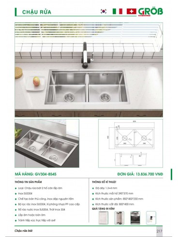 CATALOGUE BẾP & PHỤ KIỆN TỦ BẾP CROB 