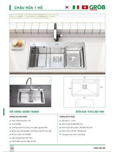 CATALOGUE BẾP & PHỤ KIỆN TỦ BẾP CROB 