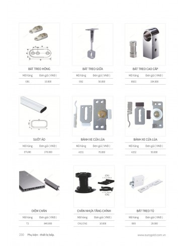 CATALOGUE PHỤ KIỆN BẾP EUROGOLD 2024
