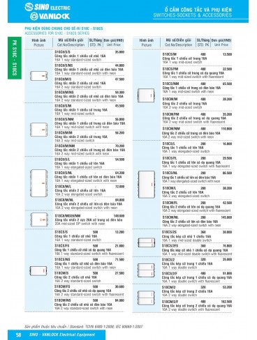 CATALOGUE THIẾT BỊ ĐIỆN SINO