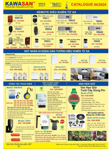 CATALOGUE KAWASAN & KAWALED THÁNG 4 - 2024