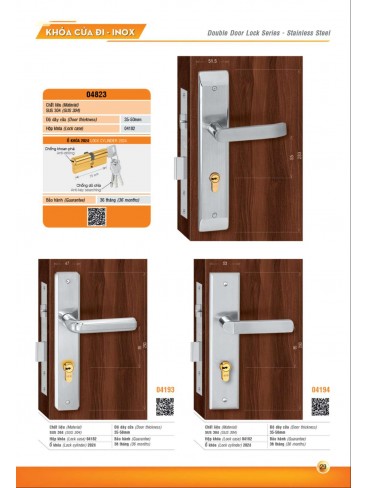 CATALOGUE KHÓA VIỆT TIỆP 2023