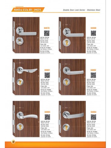 CATALOGUE KHÓA VIỆT TIỆP 2023