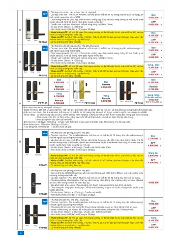 CATALOGUE KHÓA PHGLock 2022