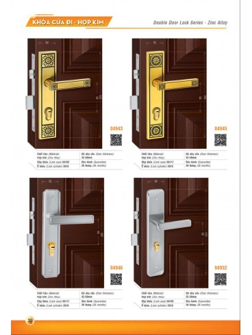 CATALOGUE KHÓA VIỆT TIỆP 2023