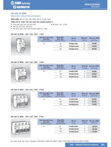 CATALOGUE THIẾT BỊ ĐIỆN SINO