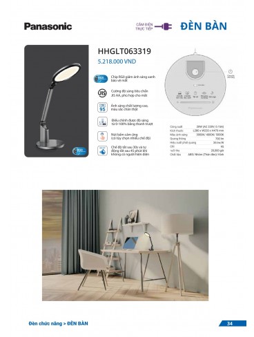 CATALOGUE ĐÈN PANASONIC THÁNG 01 - 2025