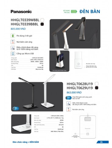 CATALOGUE ĐÈN PANASONIC THÁNG 01 - 2025