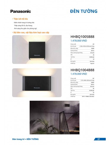 CATALOGUE ĐÈN PANASONIC THÁNG 01 - 2025