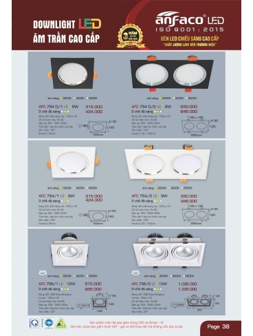 CATALOGUE ĐÈN ANFACO THÁNG 05.2025