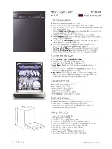 CATALOGUE THIẾT BỊ BẾP EUROGOLD 2024