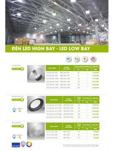 CATALOGUE LED RẠNG ĐÔNG 2023