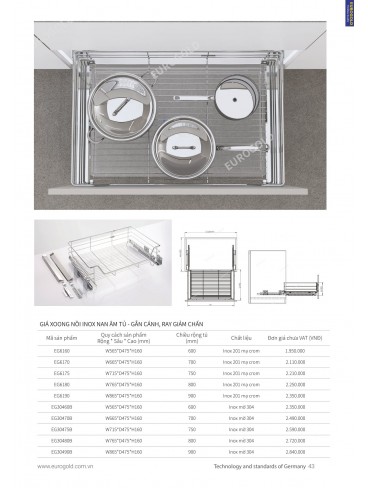 CATALOGUE PHỤ KIỆN BẾP EUROGOLD 2024