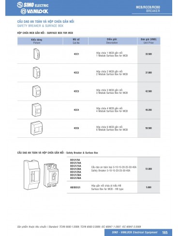 CATALOGUE THIẾT BỊ ĐIỆN SINO