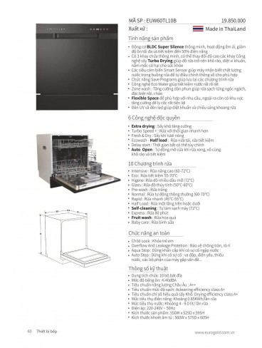 CATALOGUE THIẾT BỊ BẾP EUROGOLD 2024