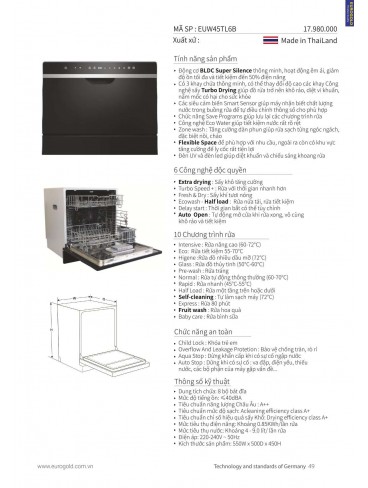 CATALOGUE THIẾT BỊ BẾP EUROGOLD 2024