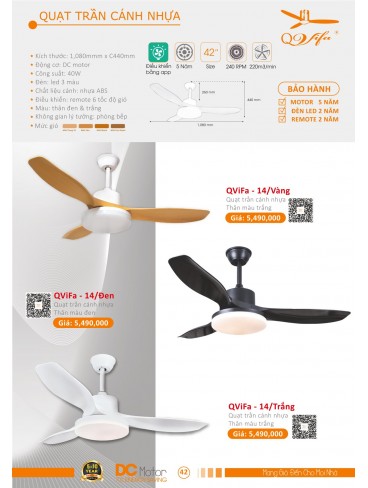 CATALOGUE QUẠT TRẦN PTH VIFA 2024-2025