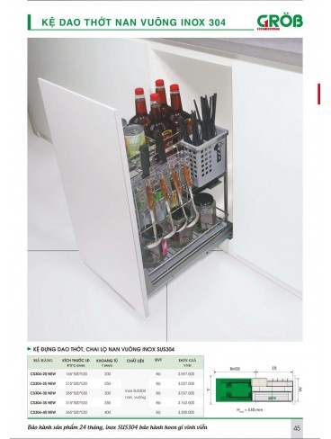 CATALOGUE BẾP & PHỤ KIỆN TỦ BẾP CROB 