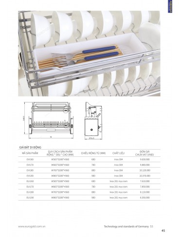 CATALOGUE PHỤ KIỆN BẾP EUROGOLD 2024